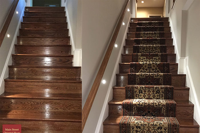 stair runner before and after